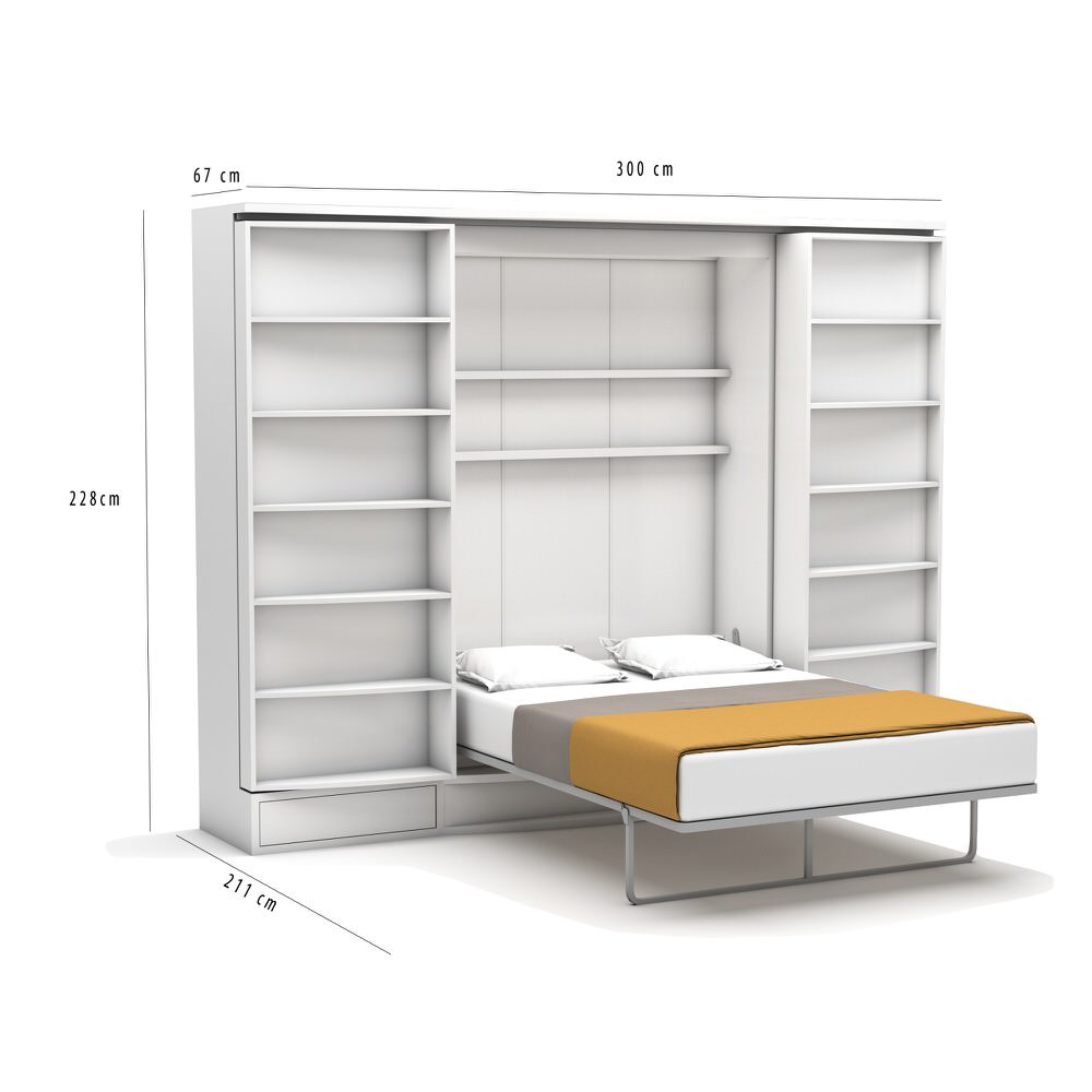 Murphy bed store closet system